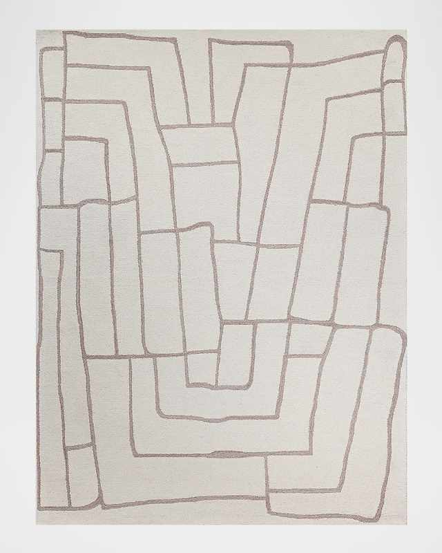 Tangiers Hand-Tufted Ivory/Beige Rug, 5' x 8'